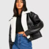 WomenBorglinedAviatorShearlingJacket