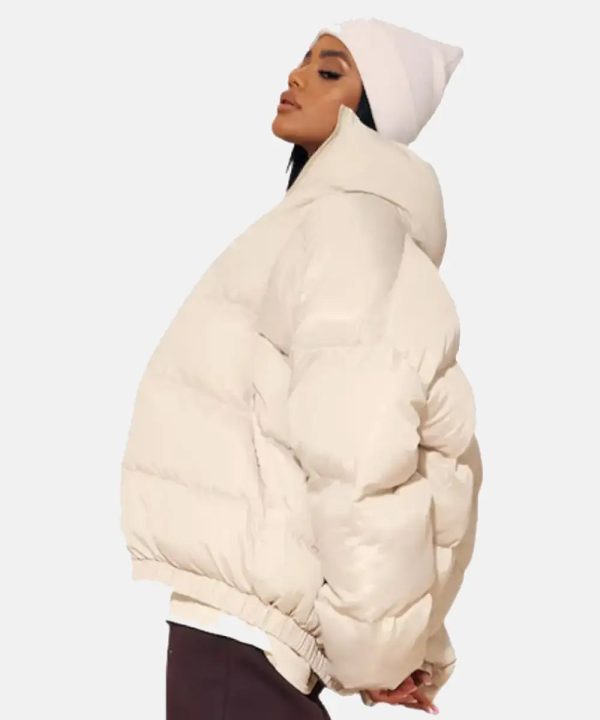 Cream Extreme Oversized Off whitte Down Puffer Jacket Womens