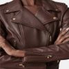 WomenLamarqueDonnaIconicLeatherMotorcycleJacket