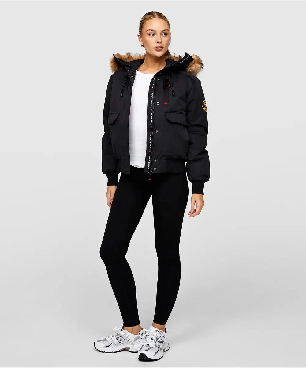 Zavetti Canada Jacket With Fur Hood