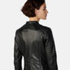 Women Hadley Quilted Black Leather Jacket
