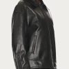 Women_s Oversized Vintage GRLFRND Alek Drop Shoulder Black Leather Jacket