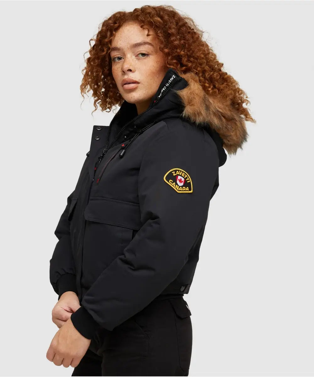 Zavetti Canada Jacket With Fur Hood