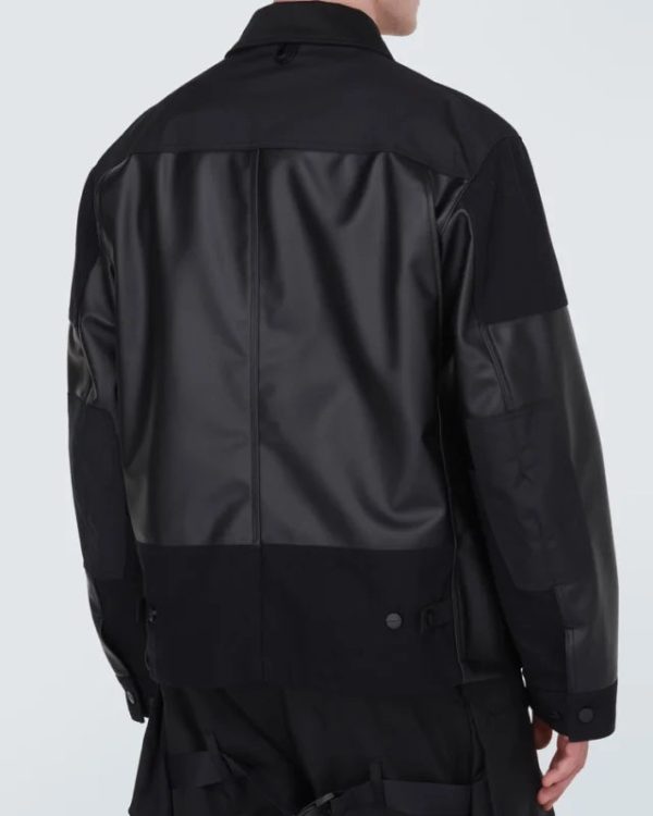 XCarharttJunyaWatanabeBlackLeatherJacket