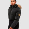 ZavettiCanadaFurBlackPufferCoat