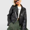 classical Leather Biker Jacket