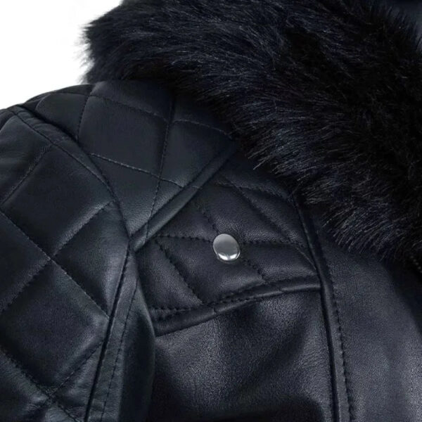 Seth Rollins black leather Jacket