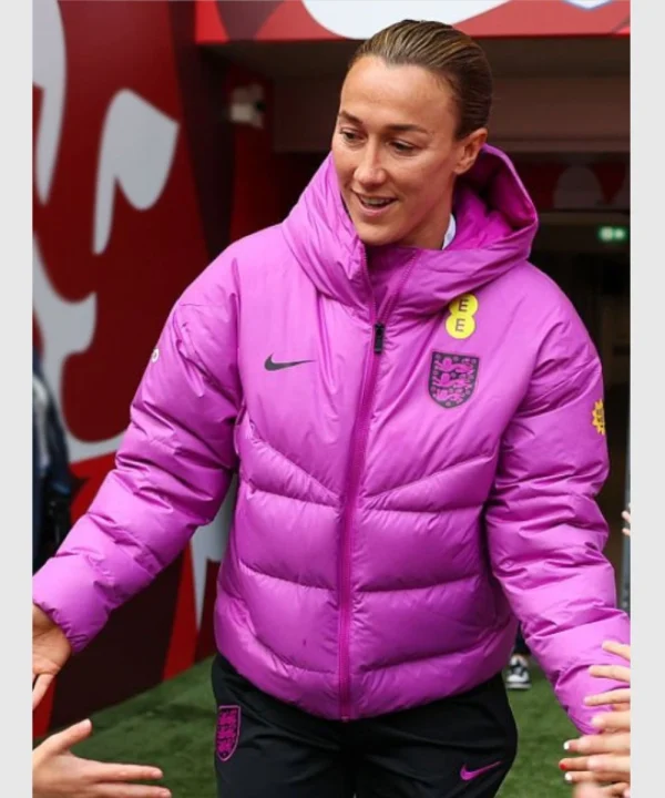 2025 England Women’s National Football Lionesses Nike Purple Puffer Jacket
