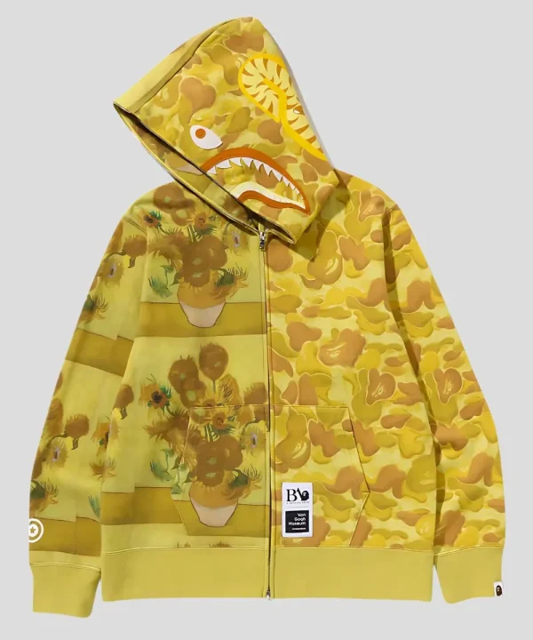 BAPE x VAN Gogh Museum Shark Hoodie