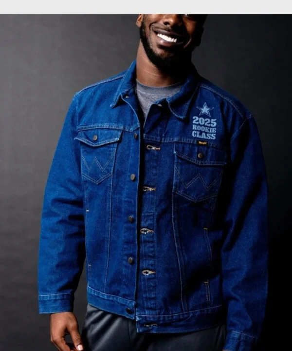Dallas Cowboys 2025 Rookie Class Wrangler Denim Jacket Blue