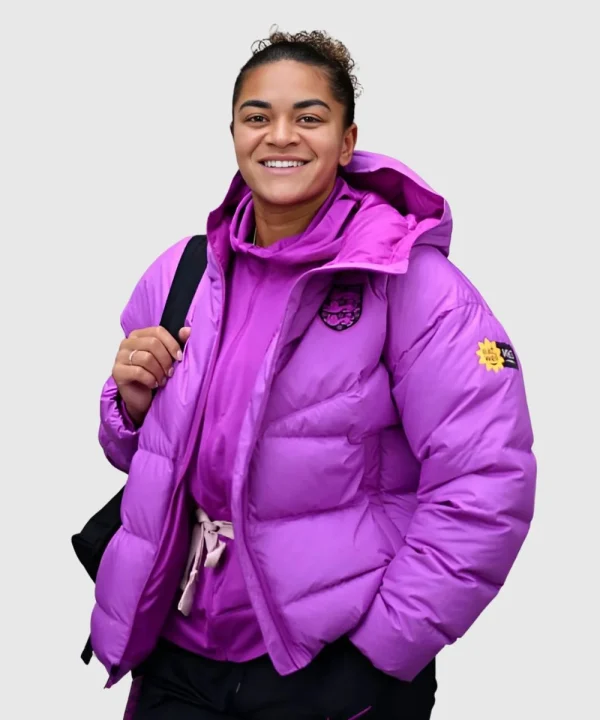 England Lionesses Nike Purple Puffer Jacket