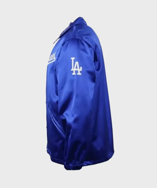 Los Angeles Dodgers 1962 Satin Windbreaker Jacket Blue