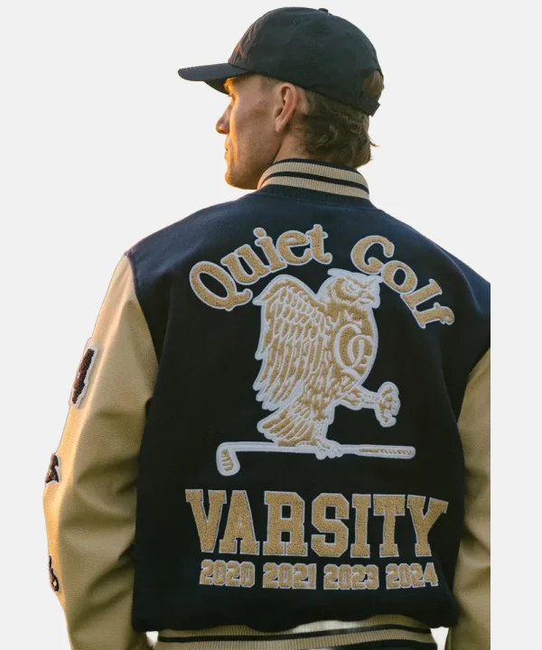 Men's Quiet Golf's Winter 2024 Letterman Varsity Jacket