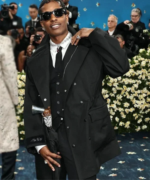 MetGala2025ASAPRockyCoatBlack