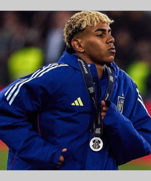UEFA Nations League 2025 Lamine Yamal Coat Blue