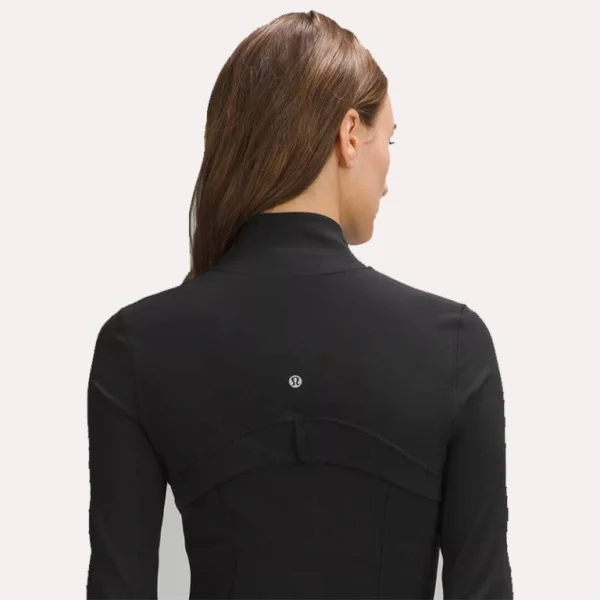 Women's Lululemon Define Gold Zipper Cropped Jacket Black