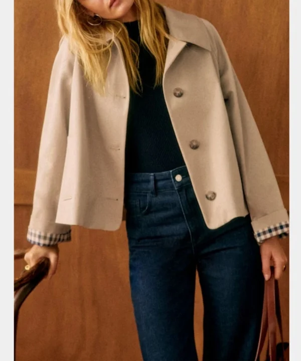 Women's Sezane Bobby Jacket Light Beige