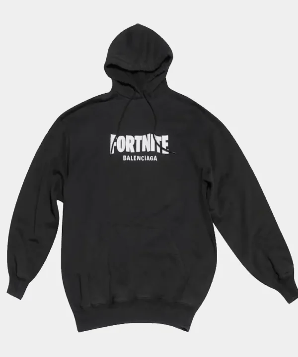 Balenciaga x Fortnite Unisex Oversized Pullover Hoodie Black