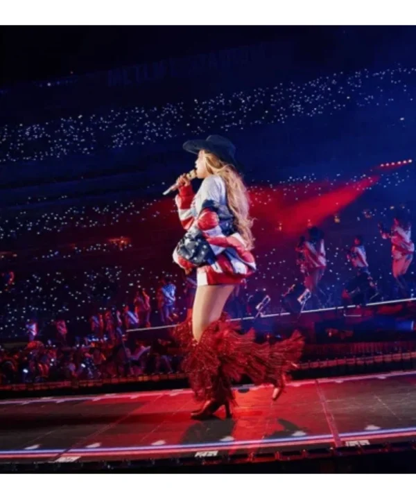 Beyonce Michael Hoban American Flag Jacket
