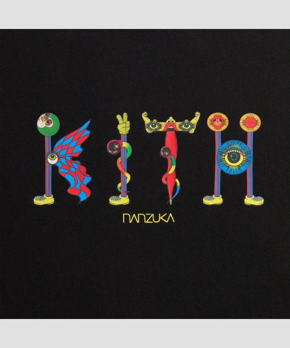 Kith For Nanzuka Gallery Tanaami Nelson Black Crewneck - Image 3