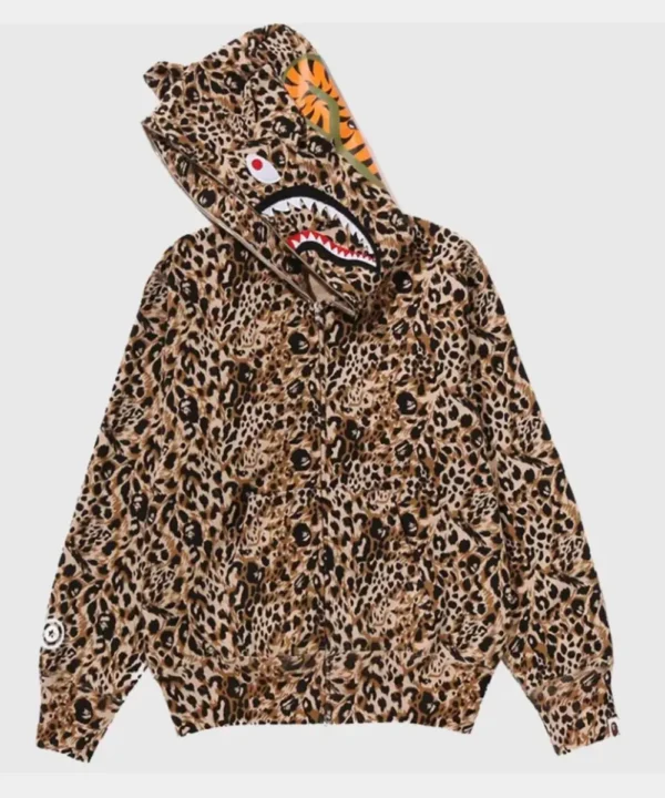 Leopard Pattern Bape Hoodie