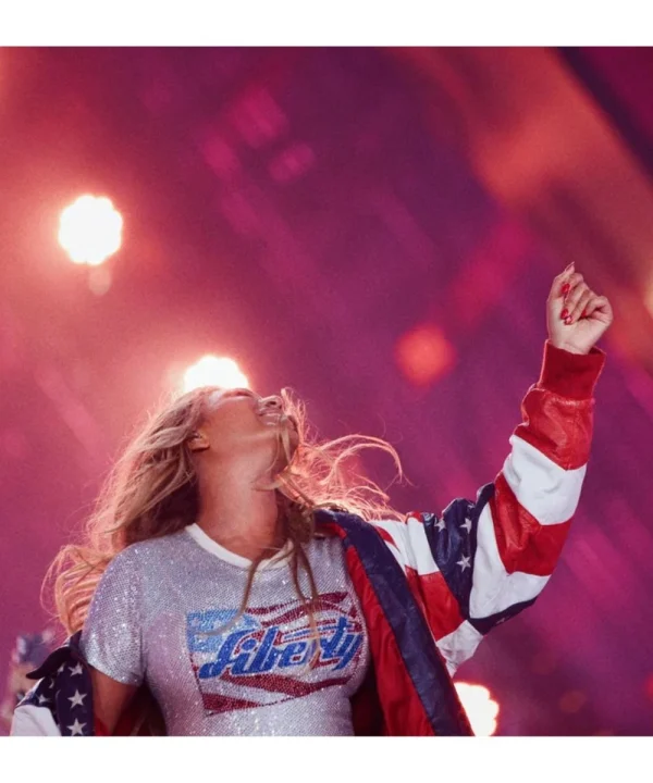 Michael Hoban Beyonce American Flag Jacket