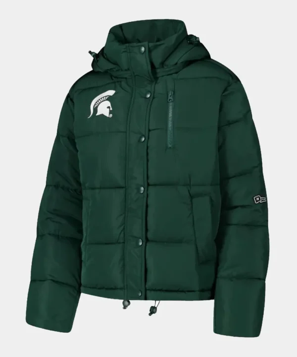 Michigan State Spartans Hype and Vice Puffer Jacket Green