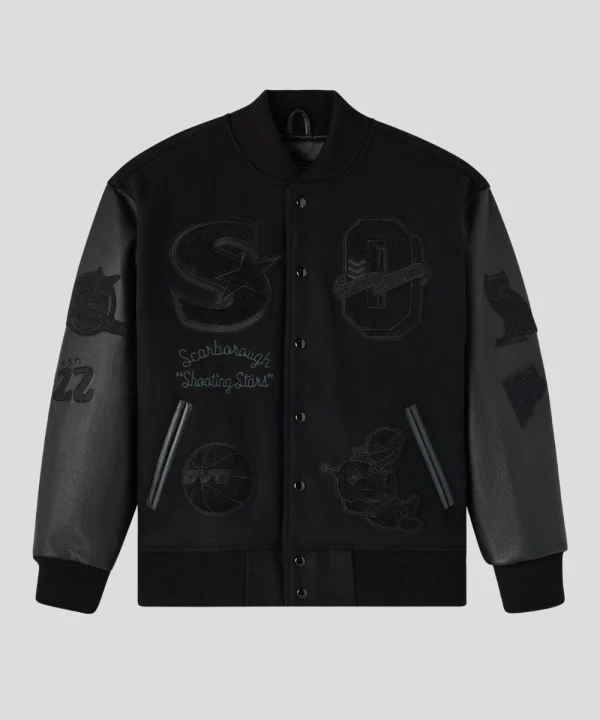OVO x Scarborough Shooting Stars Championship Black Varsity Jacket