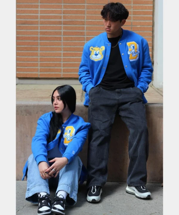 October's Very Own x NCAA UCLA Bruins Varsity Bomber Jacket Blue