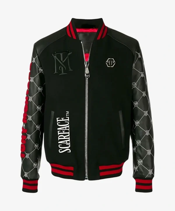 Philipp Plein Tony Montana Leather Scarface Jacket