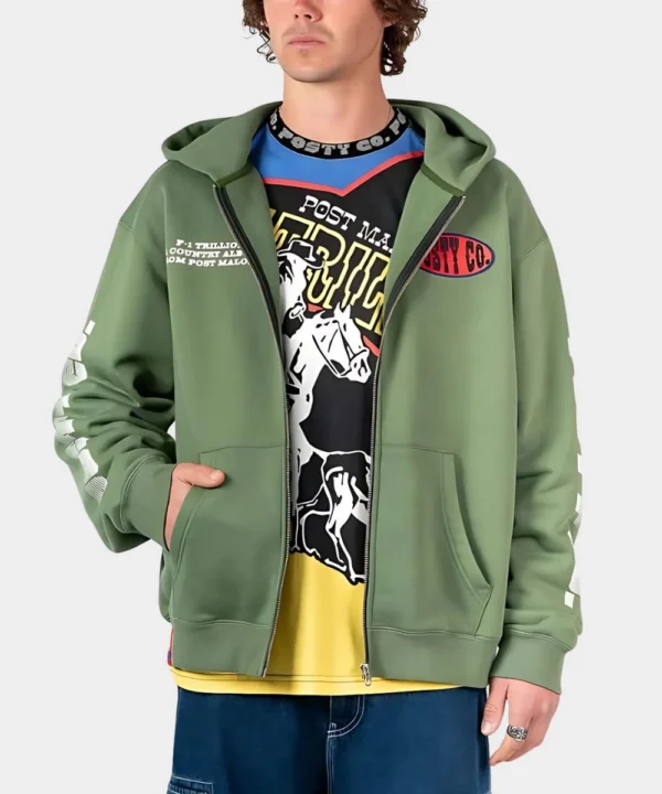 Post Malone Sunfade Zip Up Hoodie