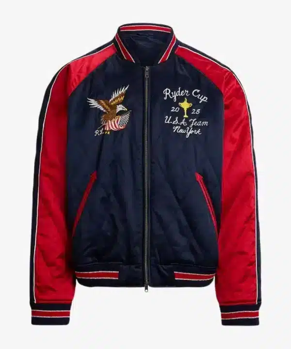 Ralph Lauren Blue & Red US Ryder Cup Map Jacket