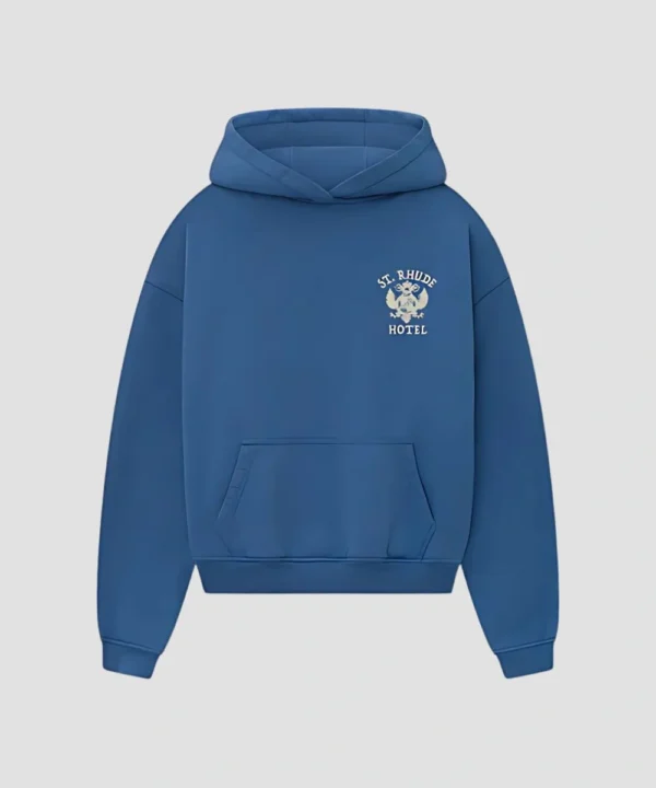 St. Rhude Hotel Seal 2025 Royal Blue Pullover Fleece Hoodie