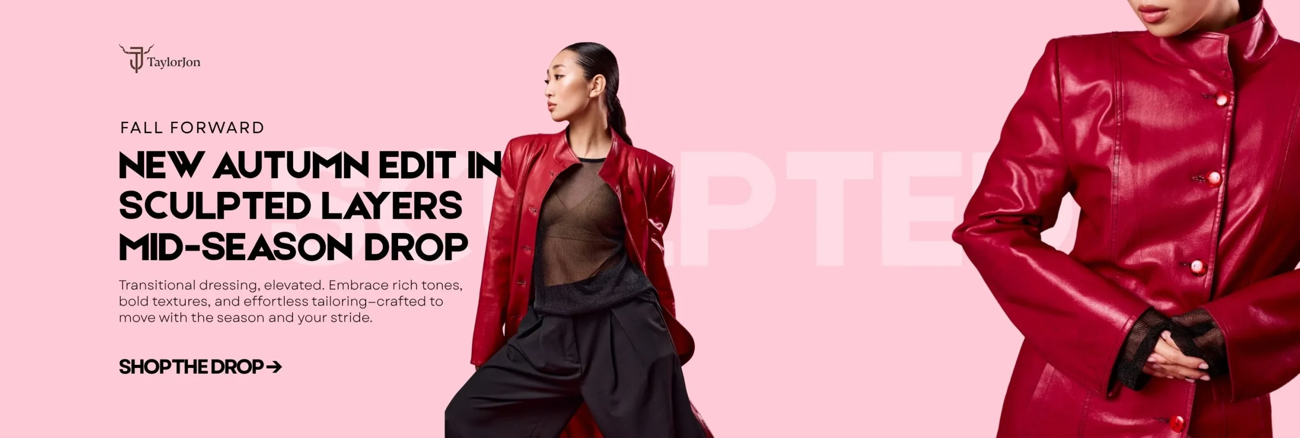 Taylorjon Red leather jacket Banner