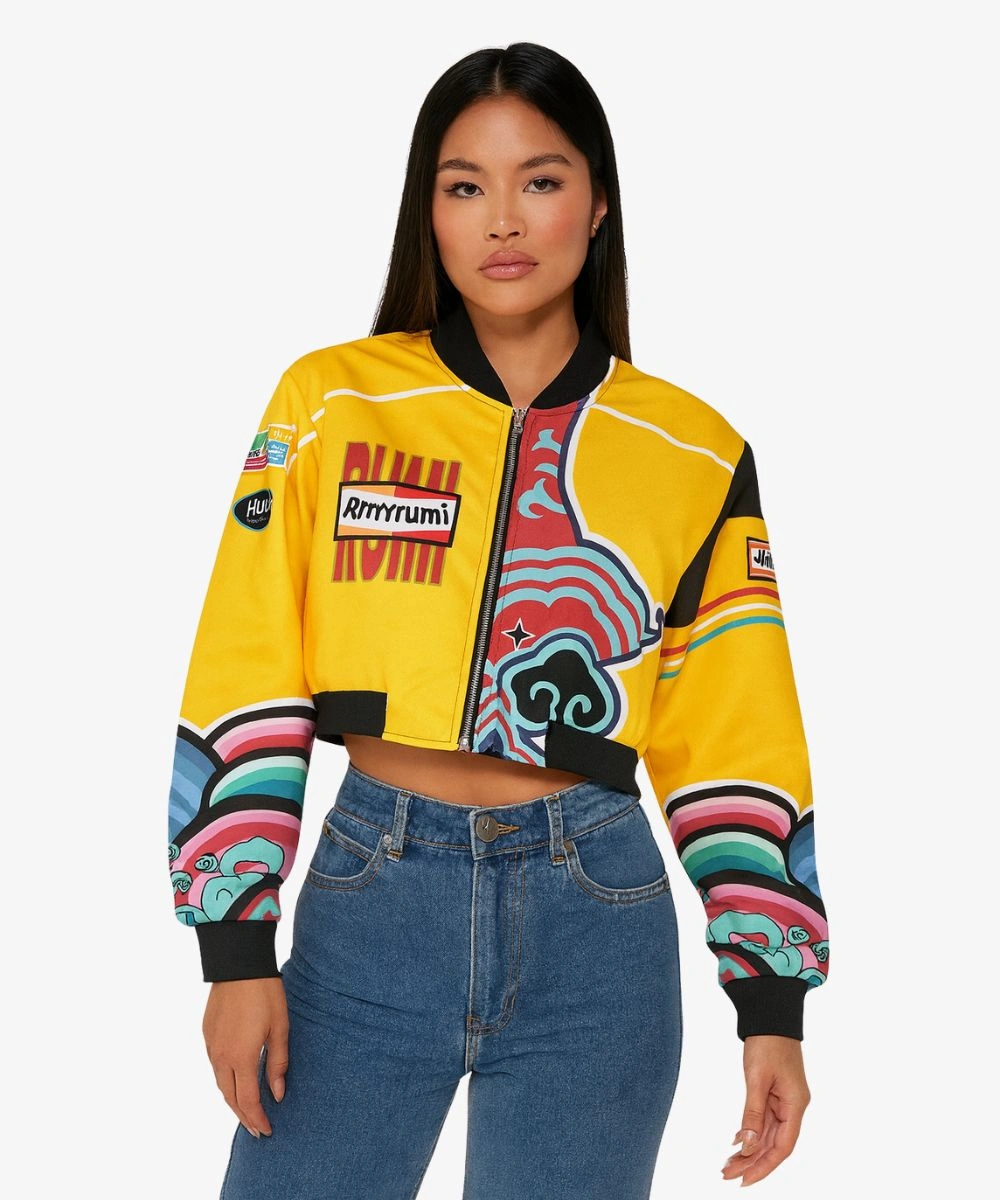 2025 Kpop Demon Hunters Rumi's Cropped Yellow Jacket