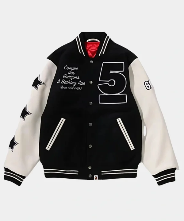 A BATHING APE x COMME Des GARÇONS OSAKA Varsity Jacket