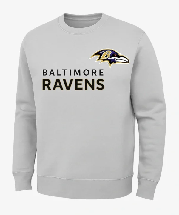 Baltimore Ravens John Harbaugh Grey Sweatshirt