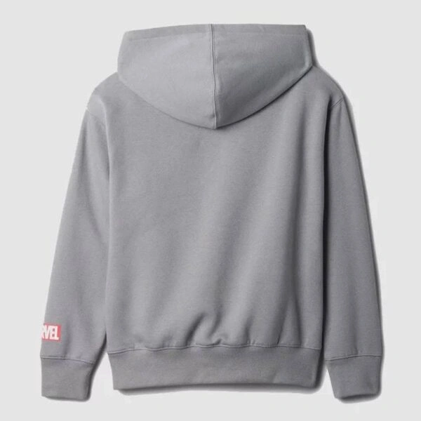 Gap Marvel Spider-Man Logo Grey Hoodie For Sale