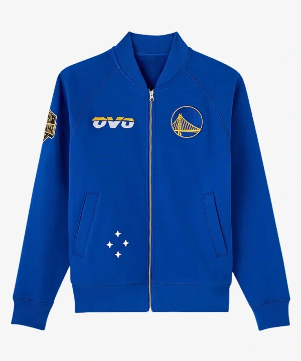 Golden State Warriors X OVO Fleece Zip-Up Jacket For Men's