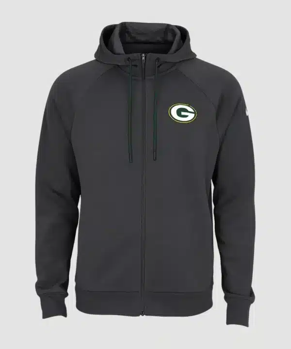 Green Bay Packers Nike Sideline Player Full Zip Hoodie