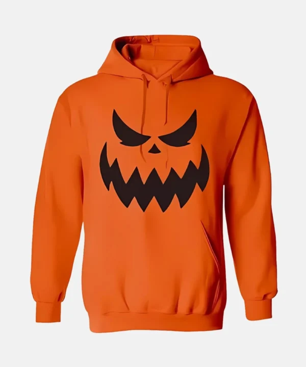 Halloween Orange Pumpkin Pullover Hoodie