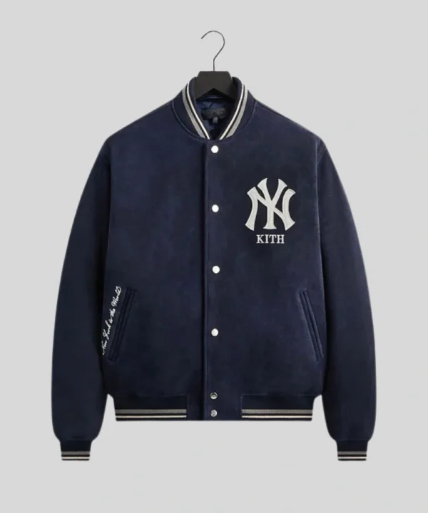 Kith for the New York Yankees Suede Porter Bomber Jacket