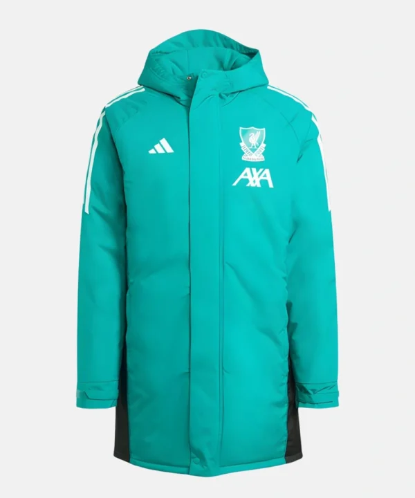 LFC adidas 25/26 European Matchday Long Coat Jacket