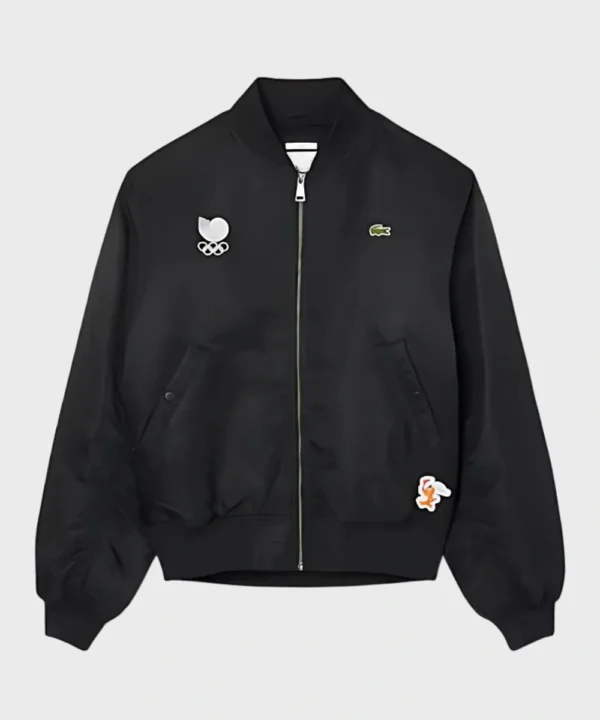 Lacoste Olympic Heritage Seoul 1988 Bomber Jacket Black