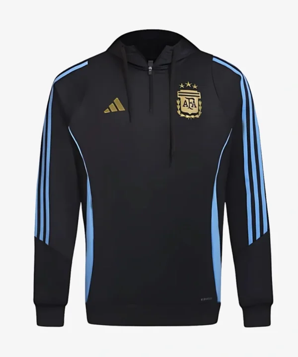Lionel Messi Argentina Last Home Game 2025 Hoodie Black & Blue
