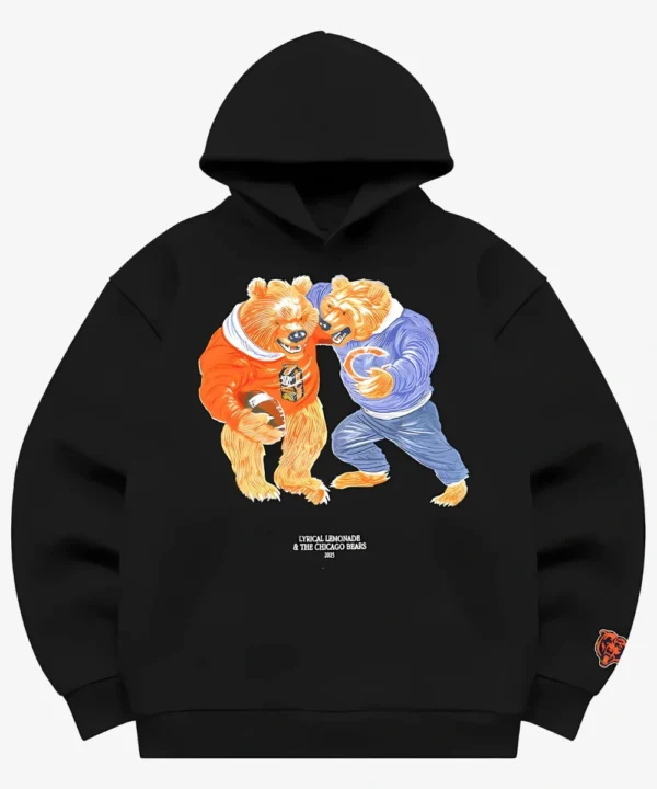 Lyrical Lemonade x Chicago Bears Black Tackle Hoodie