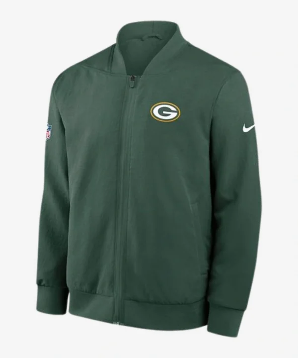 NFL Green Bay Packers 2025 Sideline Bomber Jacket Green