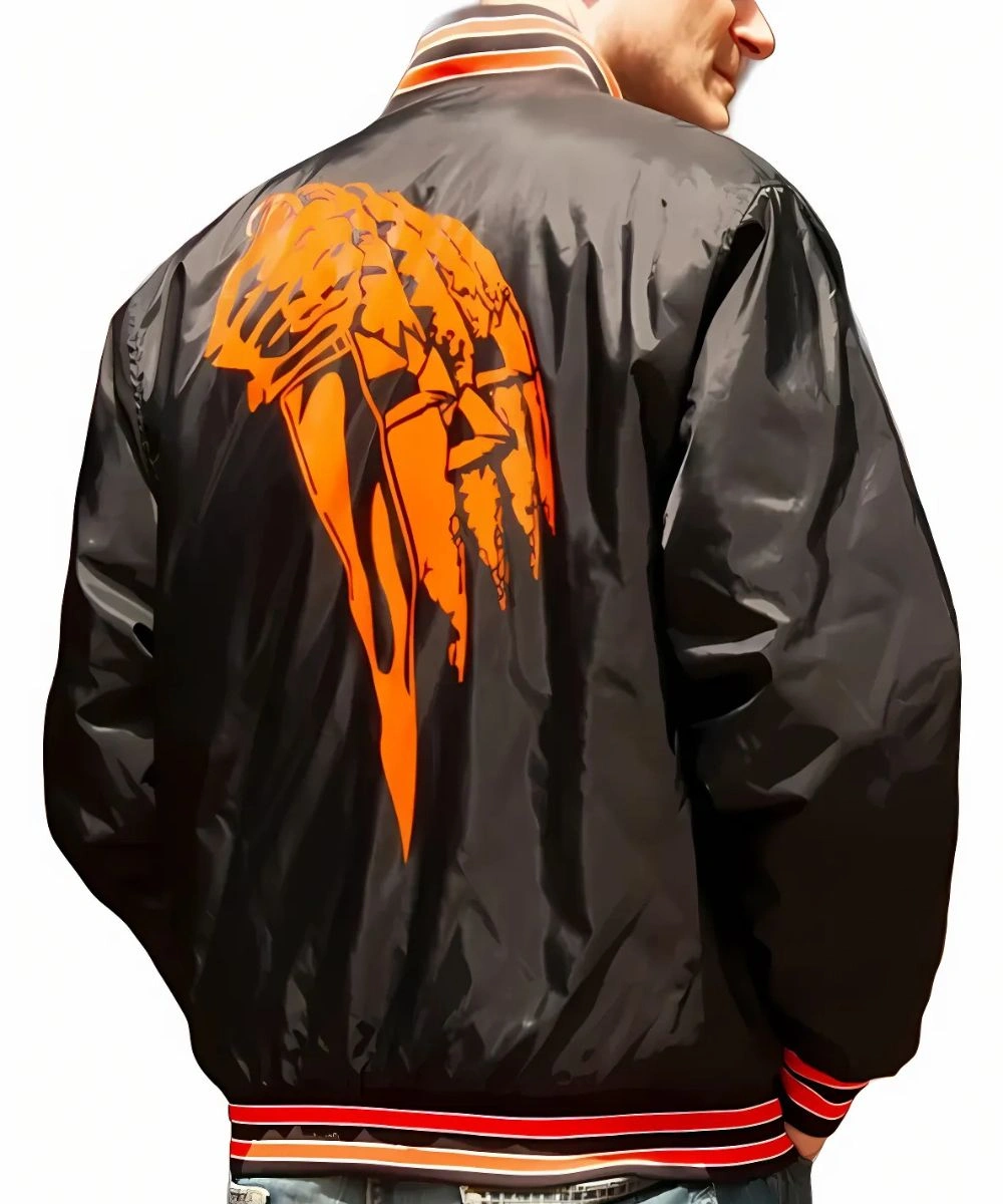 Nylon Black Bomber Halloween 78 Jacket
