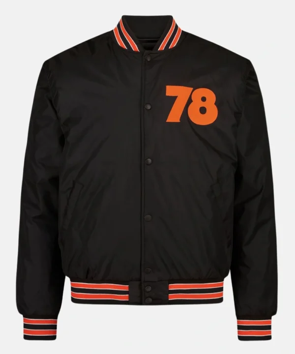 Nylon Bomber Halloween 78 Jacket Black