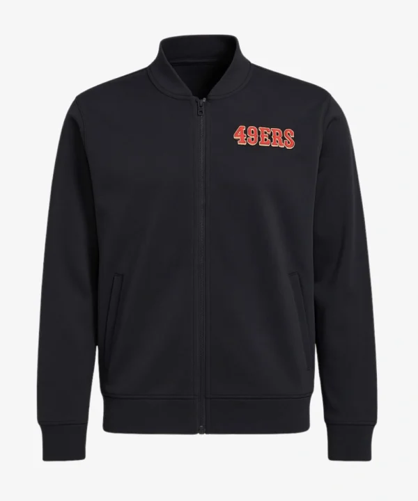 San Francisco 49ers Nike Black 2025 Rivalries Sideline Full-Zip Bomber Jacket
